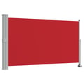 Miniatyrbilde 1 av 11: vidaXL Uttrekkbar sidemarkise 140 x 300 cm rød