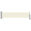 Miniatyrbilde 5 av 11: vidaXL Uttrekkbar sidemarkise 60x300 cm kremhvit