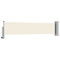 Miniatyrbilde 8 av 11: vidaXL Uttrekkbar sidemarkise 60x300 cm kremhvit