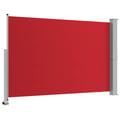 Miniatyrbilde 8 av 11: vidaXL Uttrekkbar sidemarkise 160x300 cm rød