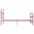 Miniatyrbilde 3 av 6: vidaXL Seng/Sengeramme rosa metall 90x200 cm change1