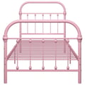 Miniatyrbilde 4 av 6: vidaXL Seng/Sengeramme rosa metall 90x200 cm change1