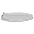 Miniatyrbillede 6 af 10: vidaXL toiletsæde med soft close og quick release-funktion oval lysegrå