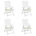 Miniatyrbillede 3 af 9: vidaXL hynder til havestol 4 stk. 40x40x3 cm oxfordstof cremefarvet