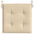 Miniatyrbild 6 av 9: vidaXL Stolsdynor 2 st beige 50x50x3 cm oxfordtyg