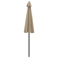Miniatyrbillede 4 af 8: vidaXL parasol med aluminiumstang 250 cm gråbrun