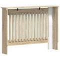 Miniatyrbillede 7 af 10: vidaXL radiatorskjuler 112x19x81,5 cm konstrueret træ