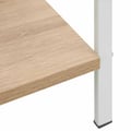 Miniatyrbillede 7 af 10: vidaXL Bogreol/reol 60x27,6x124,5 cm 4 hylder konstrueret træ egetræsfarve change