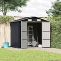 Miniatyrbillede 2 af 9: vidaXL haveskur 205x129x183 cm galvaniseret stål antracitgrå