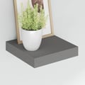 Miniatyrbillede 5 af 11: vidaXL svævehylde 23x23x3,8 cm MDF grå højglans