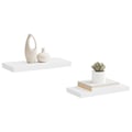 Miniatyrbilde 6 av 11: vidaXL Flytende vegghyller 2 stk hvit 50x23x3,8 cm MDF