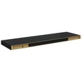 Miniatyrbillede 10 af 11: vidaXL væghylder 2 stk. 80x23,5x3,8 cm MDF sort