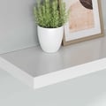 Miniatyrbilde 5 av 11: vidaXL Flytende vegghyller 2 stk hvit 90x23,5x3,8 cm MDF