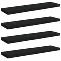 Miniatyrbillede 1 af 11: vidaXL væghylder 4 stk. 90x23,5x3,8 cm MDF sort