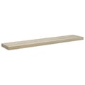 Miniatyrbilde 3 av 11: vidaXL Flytende vegghylle eik 120x23,5x3,8 cm MDF