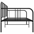 Miniatyrbilde 5 av 8: vidaXL Ramme til sovesofa svart metall 90x200 cm
