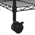 Miniatyrbilde 8 av 9: vidaXL Oppbevaringshylle 5 etasjer med hjul 75x35x155 cm svart 250 kg