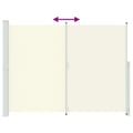 Miniatyrbilde 8 av 11: vidaXL Uttrekkbar sidemarkise 220x300 cm kremhvit