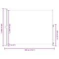 Miniatyrbillede 10 af 11: vidaXL sammenrullelig sidemarkise til terrassen 220x300 cm grå