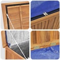 Miniatyrbilde 10 av 11: vidaXL Putekasse 60x50x58 cm heltre teak