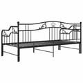 Pikkukuva 10 / 11: vidaXL Vuodesohvan runko musta metalli 90x200 cm