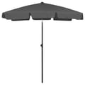Miniatyrbillede 1 af 8: vidaXL strandparasol 180x120 cm antracitgrå