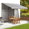 Miniatyrbilde 2 av 6: vidaXL Erstatningsduk for markise antrasitt og hvit 450x300 cm polyester