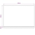 Miniatyrbillede 6 af 6: vidaXL udskiftningsdug til markise 450x300 cm polyester bordeauxfarvet
