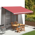 Miniatyrbilde 2 av 6: vidaXL Erstatningsduk for markise burgunder 450x350 cm polyester