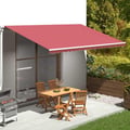 Miniatyrbilde 2 av 6: vidaXL Erstatningsduk for markise burgunder 500x300 cm polyester