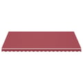 Miniatyrbilde 3 av 6: vidaXL Erstatningsduk for markise burgunder 500x300 cm polyester
