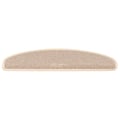 Miniatyrbilde 4 av 7: vidaXL Trappematter 15 stk 65x21x4 cm hvite og brune halvrund store