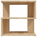 Miniatyrbilde 6 av 9: vidaXL Sidebord sonoma eik 40x40x40 cm sponplate