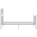Miniatyrbilde 4 av 6: vidaXL Sengeramme hvit metall 90x200 cm