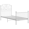 Miniatyrbilde 2 av 6: vidaXL Sengeramme hvit metall 100x200 cm
