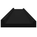 Miniatyrbilde 6 av 9: vidaXL Vegghyller 2 stk svart 100x9x3 cm