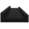 Miniatyrbilde 7 av 11: vidaXL Vegghyller 4 stk svart 60x9x3 cm