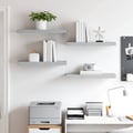 Miniatyrbillede 4 af 9: vidaXL væghylder 4 stk. 60x23,5x3,8 cm MDF betongrå