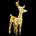 Miniatyrbillede 6 af 11: vidaXL rensdyr og kane julefigur 160 LED'er 130 cm akryl