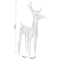 Miniatyrbillede 10 af 11: vidaXL rensdyr og kane julefigur 160 LED'er 130 cm akryl