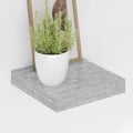 Miniatyrbillede 5 af 11: vidaXL væghylder 2 stk. 23x23,5x3,8 cm MDF betongrå