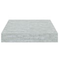 Miniatyrbilde 9 av 11: vidaXL Flytende vegghyller 4 stk betonggrå 23x23,5x3,8 cm MDF