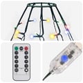 Miniatyrbilde 5 av 7: vidaXL Nettlys for juletre med 400 LED flerfarget 400 cm