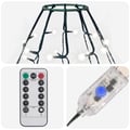 Miniatyrbilde 6 av 8: vidaXL Nettlys for juletre med 300 LED kaldhvit 300 cm