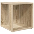 Miniatyrbillede 2 af 9: vidaXL sidebord 33x33x34,5 cm konstrueret træ sonoma-eg