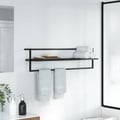 Miniatyrbilde 4 av 10: vidaXL Håndklestativ svart 95x25x22 cm jern