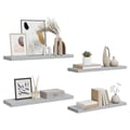 Miniatyrbillede 6 af 11: vidaXL væghylder 4 stk. 80x23,5x3,8 cm MDF betongrå