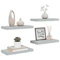 Miniatyrbild 6 av 11: vidaXL Svävande vägghyllor 4 st betonggrå 50x23x3,8 cm MDF