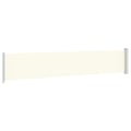 Miniatyrbilde 7 av 11: vidaXL Uttrekkbar sidemarkise 117x614 cm kremhvit