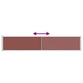 Miniatyrbilde 8 av 11: vidaXL Uttrekkbar sidemarkise 117x600 cm brun